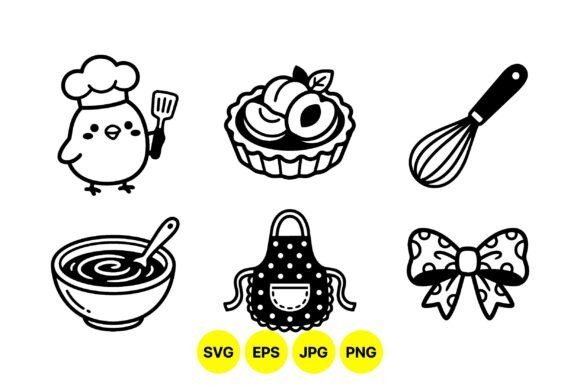 Bringing Whimsy to Design: The Power of the Cute Cooking Icons SVG Pack