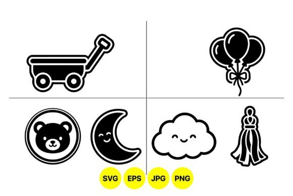 Cute Baby Nursery SVG Icons: A Practical Evaluation