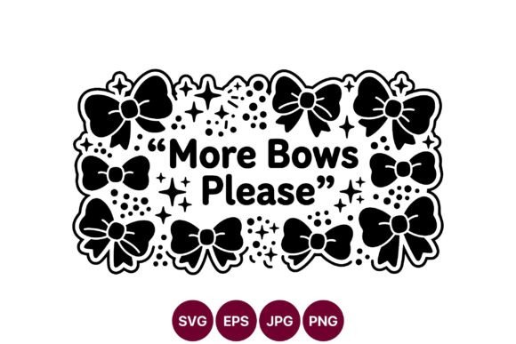 Cute Bow Clipart Silhouette Art