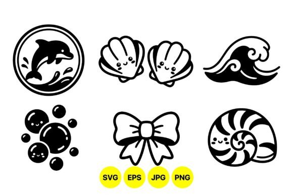 Cute Ocean Marine Clipart Pack for Designers