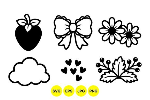 Cute Simple Doodle Clipart SVG for Creative Projects