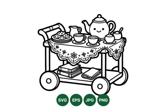 Cute Tea Cart Clipart Design: A Practical Evaluation
