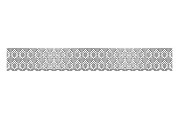 Elevating Design with the Lace Border: Black Line Pattern Aesthetic