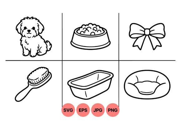 Elevating Pet-Centric Branding with the Cute Puppy Essentials Clipart Collection