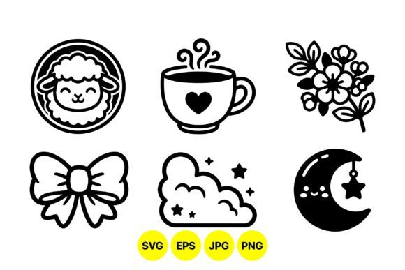Embracing Simplicity: The Power of Cozy Cute Line Art Icons in Modern Design
