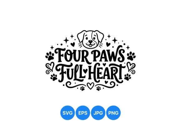 Embracing the Charm of Four Paws Full Heart Design in Modern Digital Art
