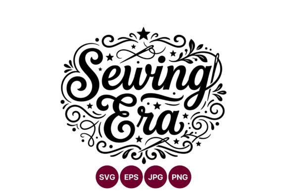 Evaluating Sewing Era Script Lettering Vector Art for Crafting and Design Projects