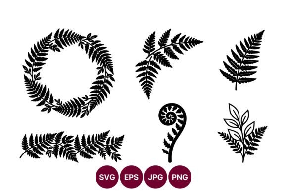 Fern Leaf Silhouettes Collection: Elevating Design with Botanical Minimalism