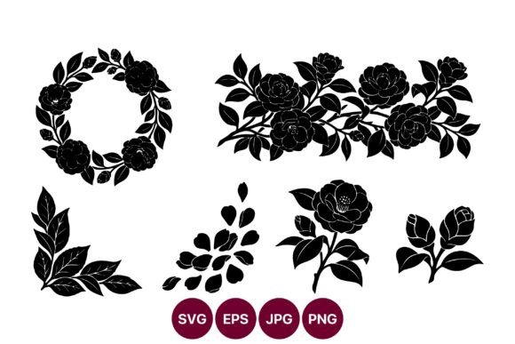 Floral Vector Silhouette Roses Leaves: A Practical Guide for Designers and Makers