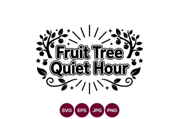 Fruit Tree Quiet Hour Black and White Art