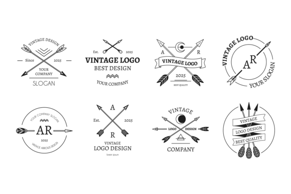 Hipster Arrows Labels and Monochrome Emblems: A Guide to Vintage Branding