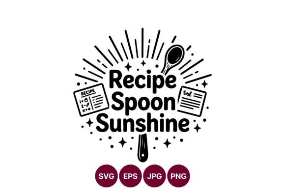 Recipe Spoon Sunshine Vector Design