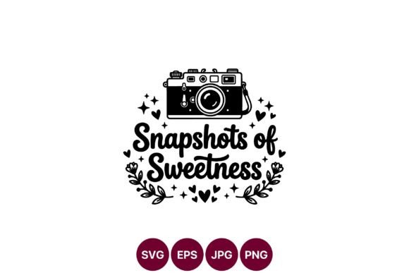 Snapshots of Sweetness Camera Vector Art: A Timeless Design for Modern Creators
