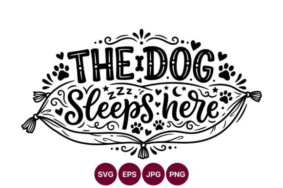 The Dog Sleeps Here Hand Lettering Art: A Guide to Custom Pet Decor