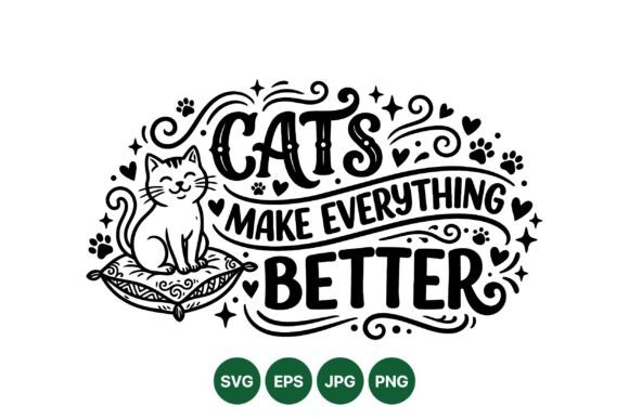 Why Cats Make Everything Better: The Power of a High-Quality SVG Illustration